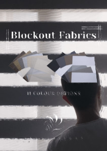 Blockout Roller Blinds Fabric: Blockout Zebra Blinds - 11 Colour Options Available