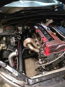 Turbo Manifolds: honda k20/k24 low mount turbo manifold RWD