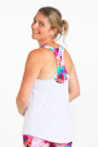 Tops: Oásis + Branca - Splashback Singlet