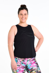 Tops: Swift Singlet - Preta (Size 22 only)