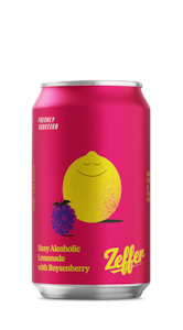 Hazy Alcoholic Lemonade with Boysenberry