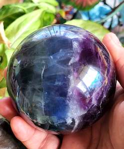 Rainbow Fluorite Sphere