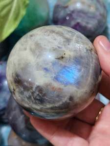 Spheres 1: Blue Flash Moonstone Sphere