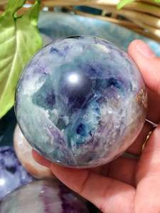 Rainbow Fluorite & Mica Sphere