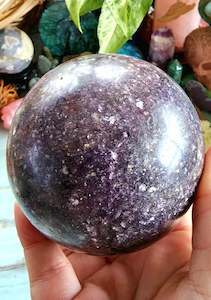 Spheres 1: Lepidolite Sphere