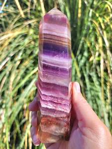 Towers 1: Banded Rainbow Fluorite Tower