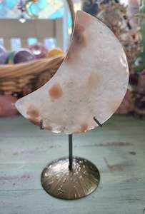 Cherry Blossom Agate Moon