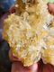 Clear Quartz Cluster with Iron Oxide