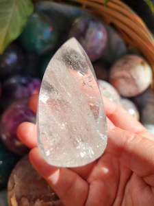 Points: Clear Quartz Flame