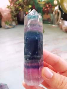 🌈Rainbow Fluorite Point