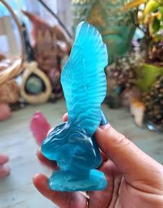 Turquoise Cats Eye Sleeping Angel