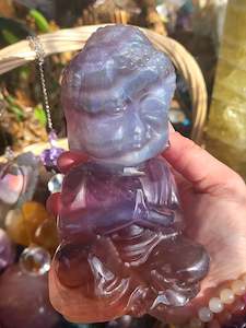 Rainbow Fluorite Buddha