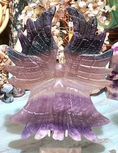 Large Rainbow Fluorite Angel