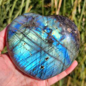 Labradorite Heart