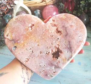 Hearts: 💗Massive Pink Amethyst Heart