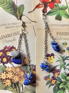 Jewellry: Lapis Lazuli Chip Earrings