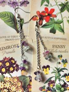 Jewellry: Fluorite Chip Earrings