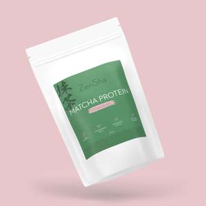Matcha Protein Powder: ZenSha - Strawberry Matcha Protein Powder