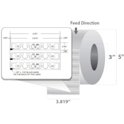 Zebra UHF RFID Label tag - General Purpose paper label - UHF RFID Tag for Zebra Printers