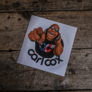 Sticker: Carl Cox White Circle Sticker