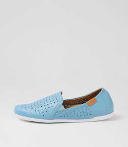 Products: Liana W New Blue Leather Loafers by Ziera at Ziera NZ