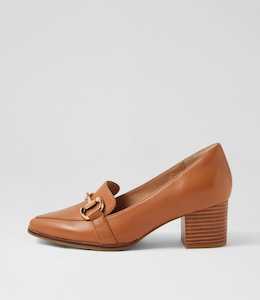Volta Xw Tan Natural Leather Heels by Ziera at Ziera NZ
