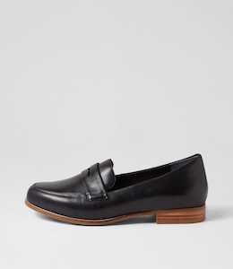 Towson Xf Black Leather Loafers by Ziera at Ziera NZ
