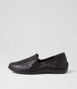 Wavada Xf Black Leather Loafers by Ziera at Ziera NZ