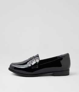 Products: Towson Xf Black Patent Leather Loafers by Ziera at Ziera NZ