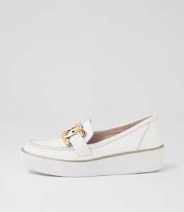Zurina W White Leather Sneakers by Ziera at Ziera NZ