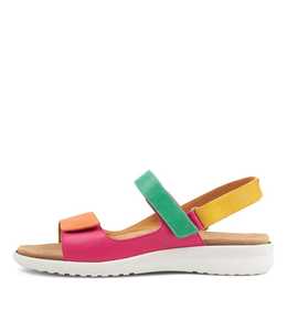 Products: Benji Xw Bright Multi Leather Sandals by Ziera