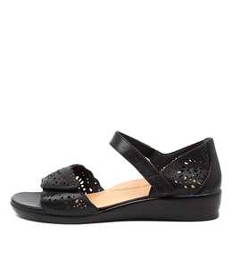 Products: Dusty W Black Leather by Ziera