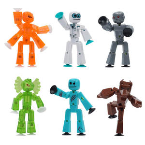 Animation Toys: StikBot Monsters Werewolf & Cyborg - 6 Pack