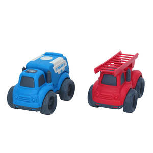 Eco Friendly Packaging: Plantastic City Vehicles Double Pack - Police Car & Fire Truck