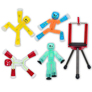 Eco Friendly Packaging: StikBot - Sparkle 4 Pack with Tripod