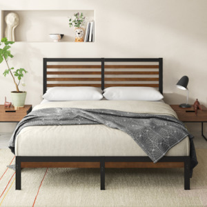 Bedroom: Kai Bamboo and Metal Bed Frame