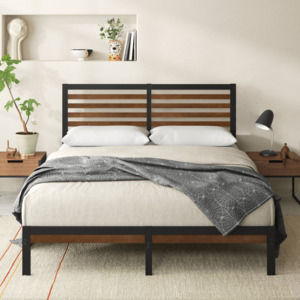 Kai Bamboo and Metal Bed Frame