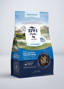All: Steam & Dried Lamb with Green Vegetables Recipe for dogs