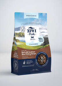 All: Steam & Dried Beef with Southern Blue Whiting Recipe for cats