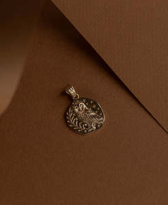Owl Charm - 22k Gold Vermeil