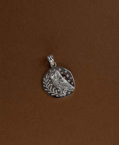 Owl Charm - 925 Sterling Silver