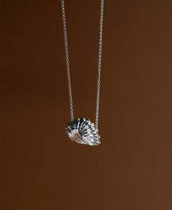 Paper Nautilus Necklace - 925 Sterling Silver