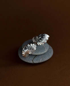 Earrings: Paper Nautilus Earrings - 925 Sterling Silver