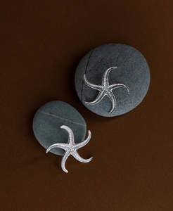 Starfish Earrings - 925 Sterling Silver