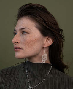 Earrings: Lacy Snake Earrings - 925 Sterling Silver