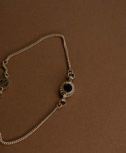 Odette Bracelet - 22k Gold Vermeil, Garnet