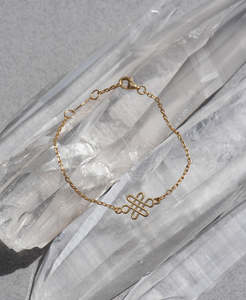 Bracelets: Eternal Bracelet - 22k Gold Vermeil