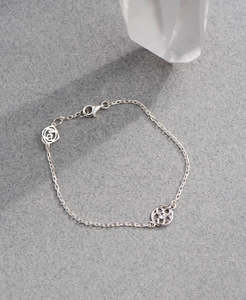 Manuka Bracelet - 925 Sterling Silver, White Zircon