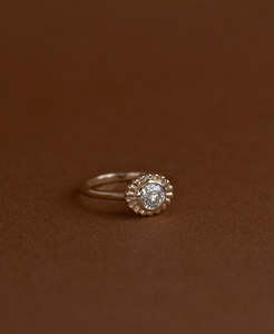 Rings: Odette Ring - 9k Yellow Gold, Round Lab Grown Diamond