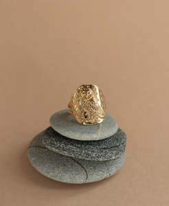 Owl Ring - 22k Gold Vermeil